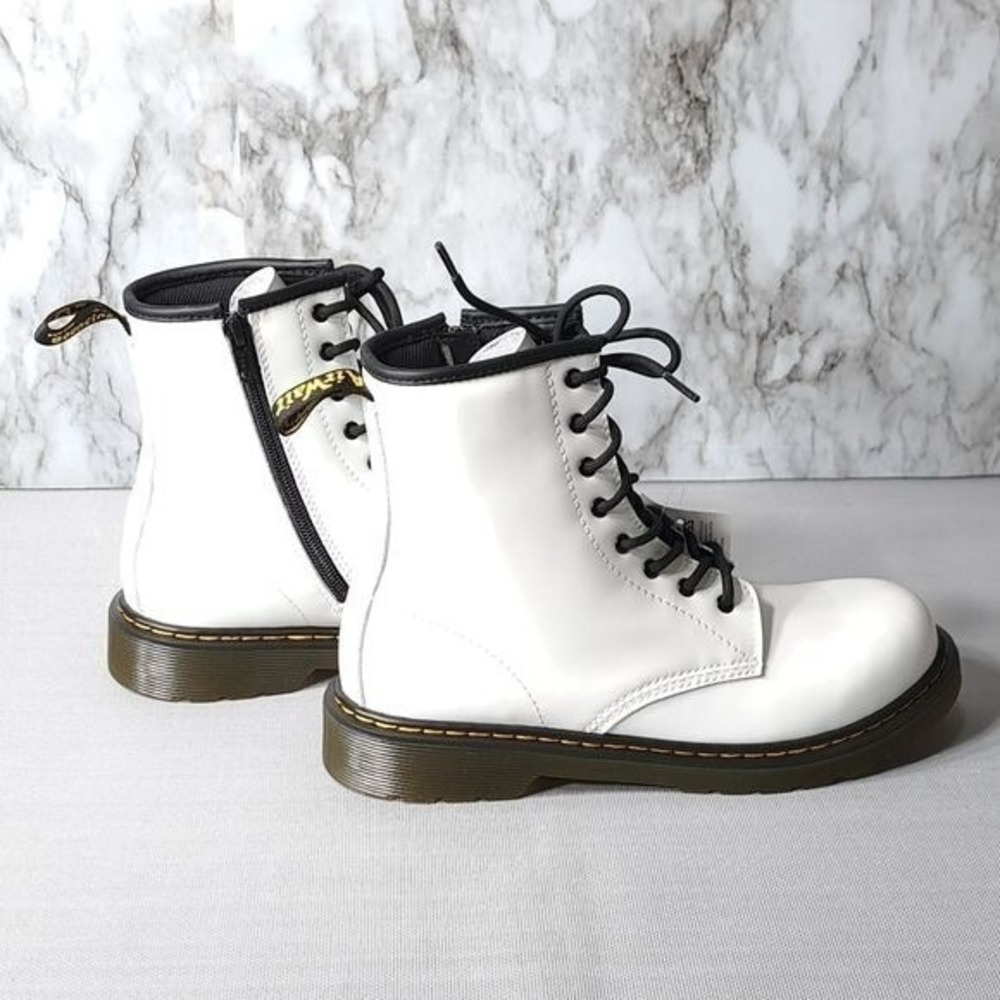 Dr. Martens 1460 Y Ankle Boots White Smooth Leather US M 6 US L 7‎ - Picture 5 of 11